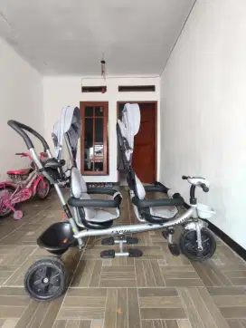 JUAL MURAH SEPEDA TANDEM ANAK BONUS PROSOTAN, MASIH BAGUUUUUUS!
