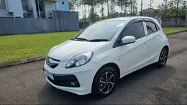 Honda Brio 1.2 E CVT 2015 Putih Bebas LAKA BANJR MULus Siap PAKE
