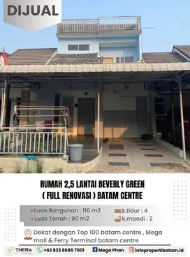 Rumah Dijual Murah 2,5 lantai full Renovasi di Beverly green