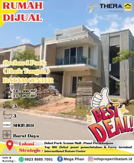 Rumah Dijual Murah 2,5 Lantau unfinished di orchard Park