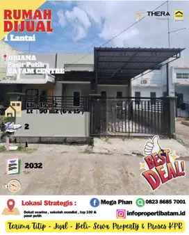 Dijual rumah 1 lantai siap huni di oriana pasir putih