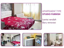 Apartement season city type Studio furnish lantai rendah tower BType