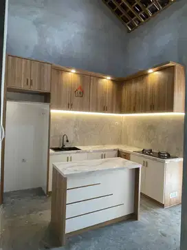 kitchenset dapur L , kitchenset + meja island
