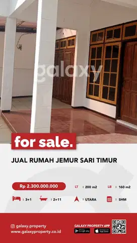 JUAL RUMAH JEMUR SARI TIMUR