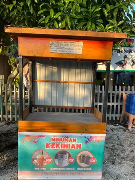Jual gerobak kayu buat jualan es