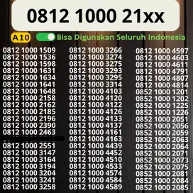 Nomor Cantik 1OOOO Simpati 4G 5G Telkomsel Nocan Simpati 0812