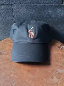 Topi Polo Nintendo Hitam Baru