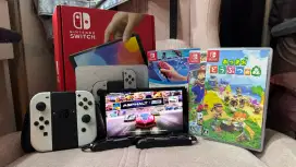 Jual Nintendo Switch Oled + Kaset game nya