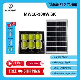 Lampu Tenaga Surya Mayor Wolf MW18-300W 6K
