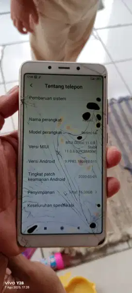 Redmi 6a.  2/16. Mnus kya di fto retak sma noda norml smua