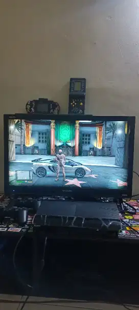 ps3 super slim + tv SHARP 24inch