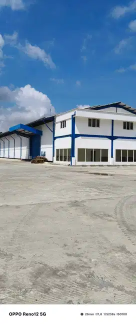 DISEWAKAN GUDANG + KANTOR 1.380 M2 KAWASAN INDUSTRI KM 13 BALIKPAPAN