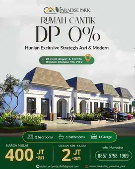 Rumah Cantik Murah tanpa Uang Muka di Tangerang
