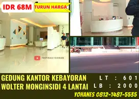 Gedung Kantor Kebayoran Wolter Monginsidi 4 Lantai