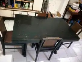 Jual meja makan jati jadoel warisan simbah