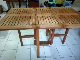 Meja makan jati minimalis sisa export