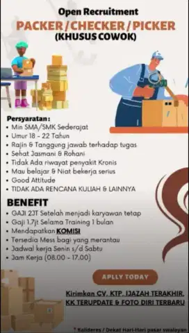 Loker packing onlineshop