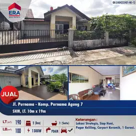 Dijual rumah type 100 di purnama - cocok untuk hunian
