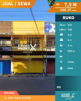 Dijual Ruko Cocok Semua Usaha Poros Jalan Kyai Tamin Malang
