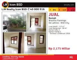 jual rumah delatinos bsd cluster brazillia flamengi