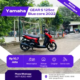 Yamaha Gear S 125cc Bluecore Tahun 2022 Pajak Off