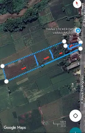 JUAL CEPAT TANAH DI JALAN RAYA PILANGREJO BALONGPANGGANG GRESIK