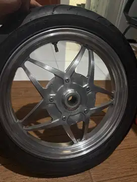 DI JUAL VELG VND CHROME BINTANG RING 14 + BAN CORSA DEPAN BELAKANG
