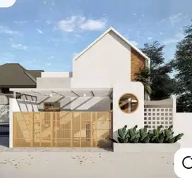 Di jual rumah baru bertema scadinavia di perumahan pesona anggrek