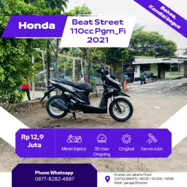 Honda Beat Street 110cc Pgm_Fi Tahun 2021 Pajak Off
