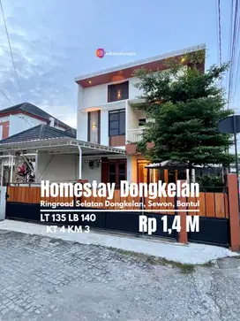 Rumah Homestay full Furnished 50 meter dari Ringroad dongkelan
