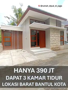 Rumah dekat RS PKU Bantul di Guwosari Barat Bantul Kota Proses Bangun