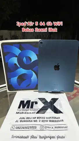 Ipad air 5 64 gb wifi bekas resmi ibox