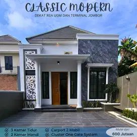 RUMAH CLASSIC MODERN SIAP HUNI DI CEBONGAN MLATI