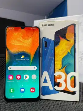 Samsung A30 4/64GB Blue Second Fullset Layar Original Super AMOLED