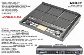 Drum pad ashley dme705 new garansi resmi