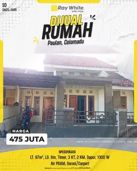 Dijual Rumah Minimalis di Perum Griya Angkasa Paulan, Colomadu