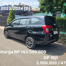 Antik KM 18rb.. Toyota Calya G AT 2023/2024 (D)