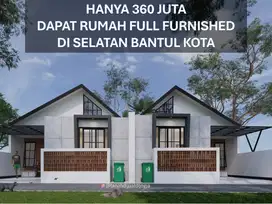 Rumah Dijual Full Furnished di Selatan Bantul Kota Proses Bangun