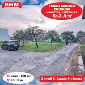 Tanah Kavling Premium di Kartasura Kartosuro. 5 menit Toll & Bandara