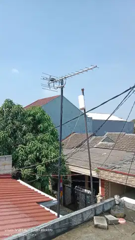 Bongkar pasang Antenna tv digital bisa pasang baru lebih ok