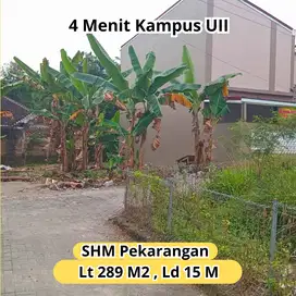 Jual Tanah Kost Jogja Siap Bangun Luas 289 M2 SHM Pekarangan