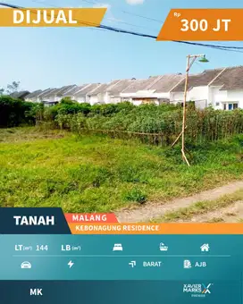 f004 Tanah Kavling 300 Juta an dpt 2 Lokasi Berdempetan