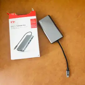 FX 8in1 Portable Hub USB C Feeltek Portable Hub 8in1 USB C
