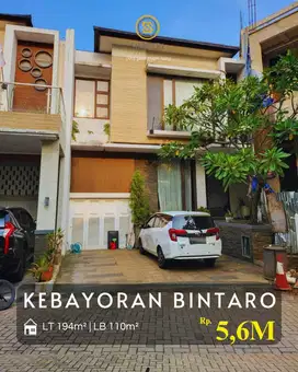 Dijual Rumah Premium Area Kebayoran Bintaro Jaya dengan Swimming pool