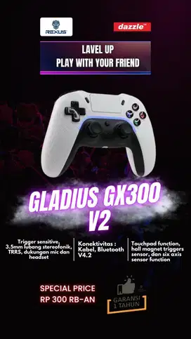 Rexus Bluetooth Gamepad Gladius GX300