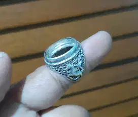 Ring cincin perak ukir