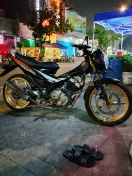 Satria Fu karbu 2007 rawatan modif