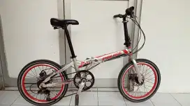 Police Texas Sepeda Lipat 20 Alloy cakram