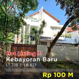 DIJUAL Rumah Jl Mulawarman Selong.  Kebayoran Baru