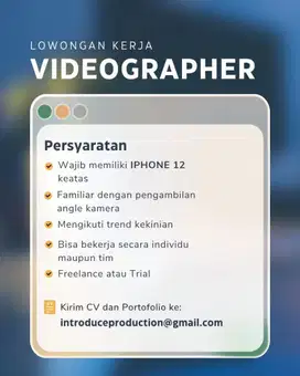 Freelance videografer